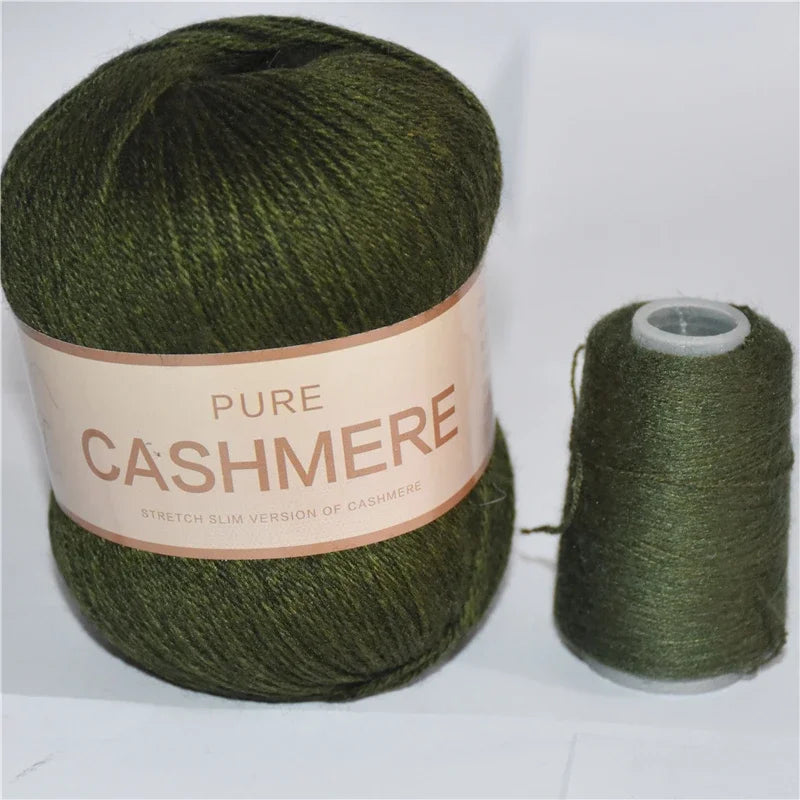 Pure Natural Mongolian Cashmere Yarn Crochet Lana para