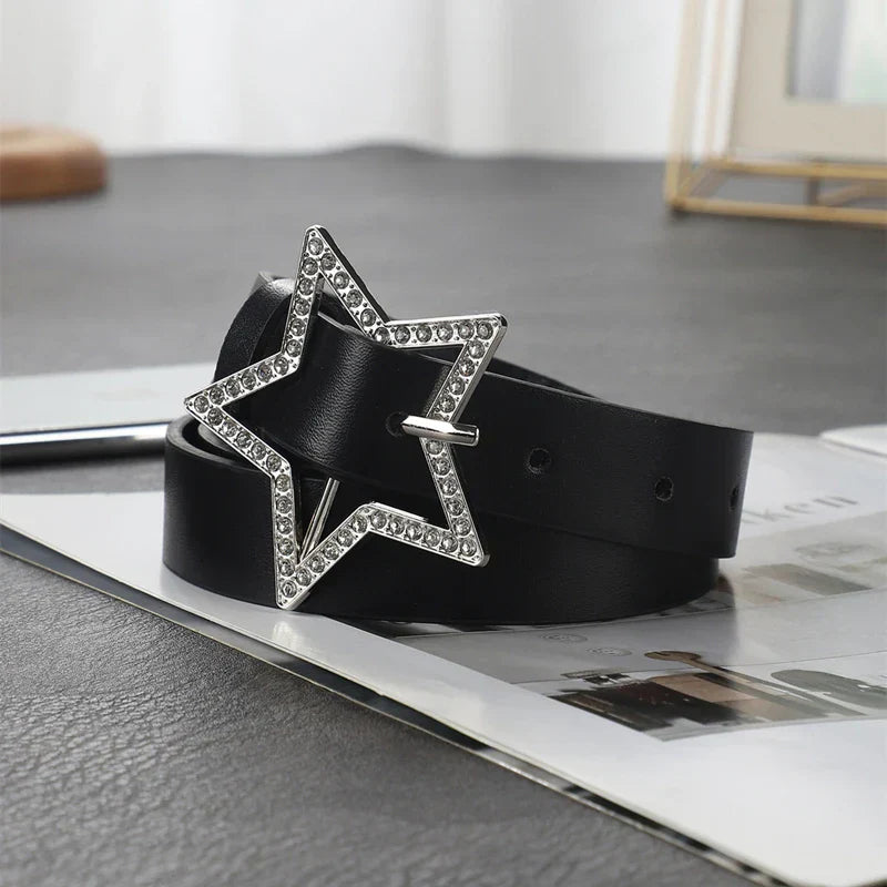 A ladies' belt new retro fashion decorative trend