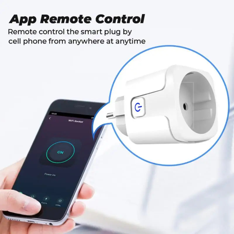 16A/20A Tuya WiFi/Zigbee Smart Plug EU Socket With