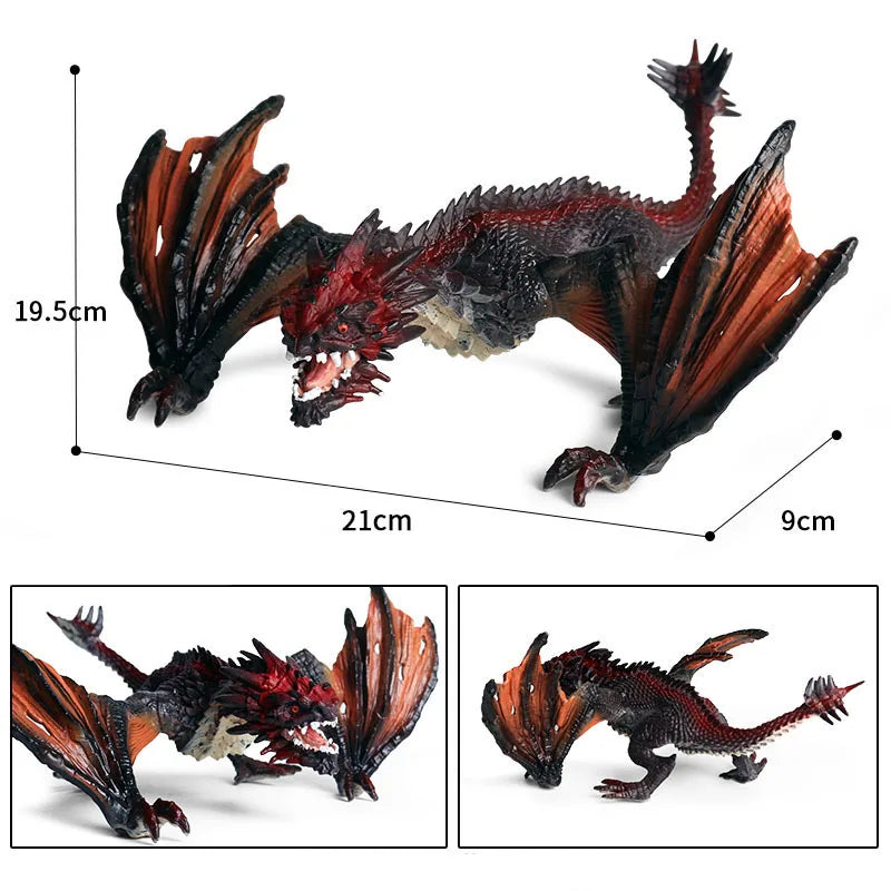 simulation dragon figurines model Savage Flying Magic Dragon