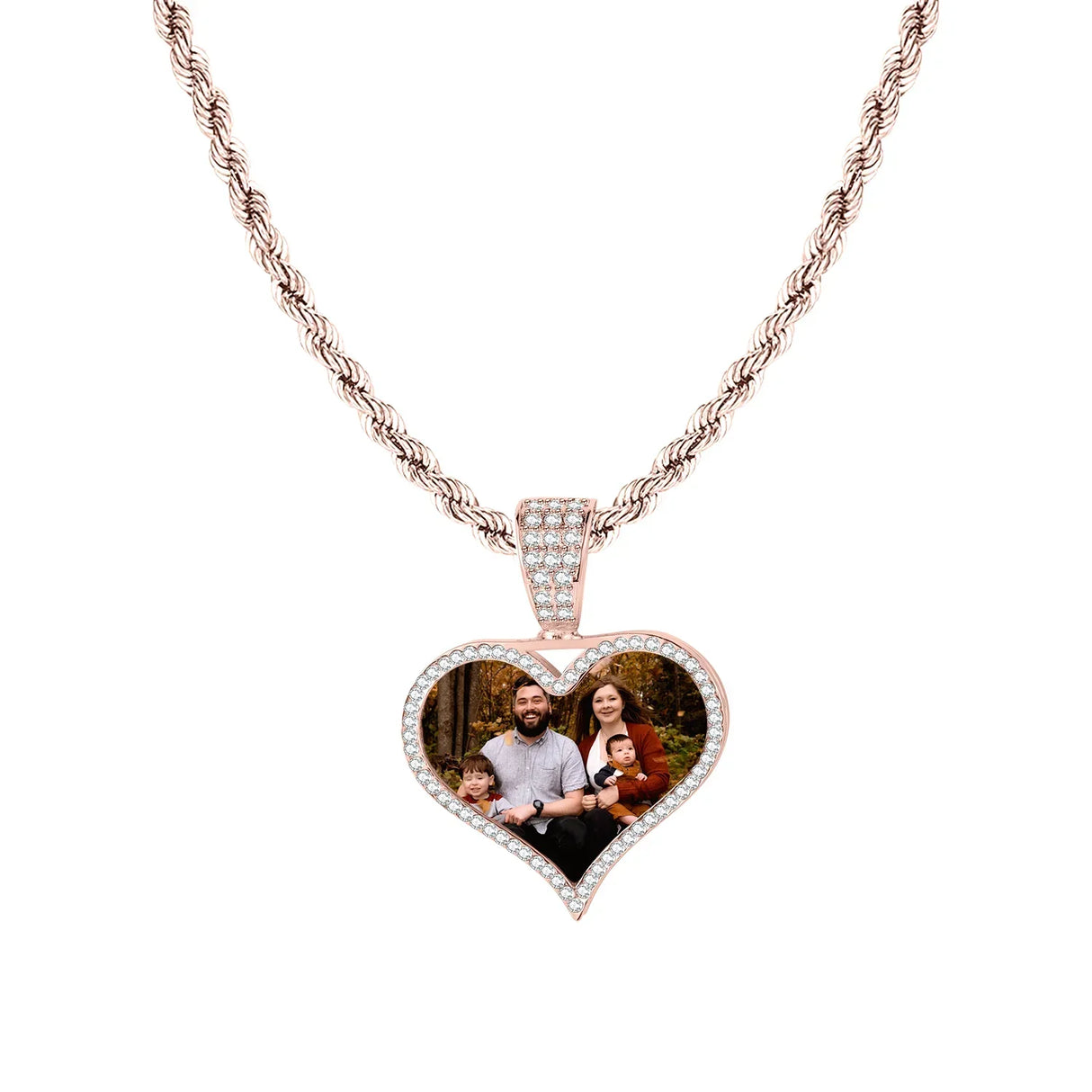 Custom Photo Pendant Necklace Personalized Hip Hop Jewelry