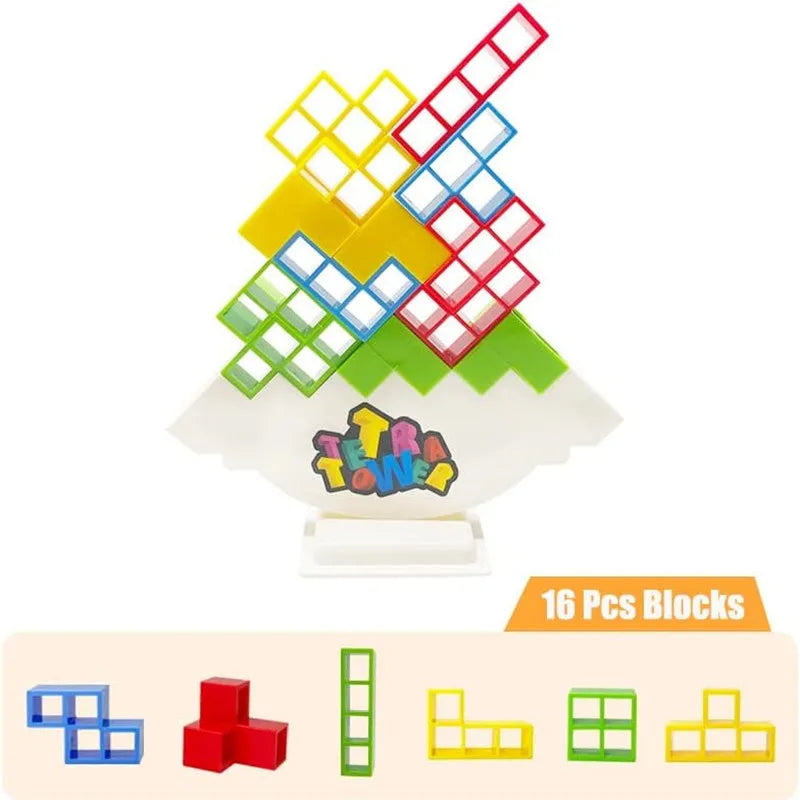 Tetra Tower Game Stacking Blocks Balance Stack Building