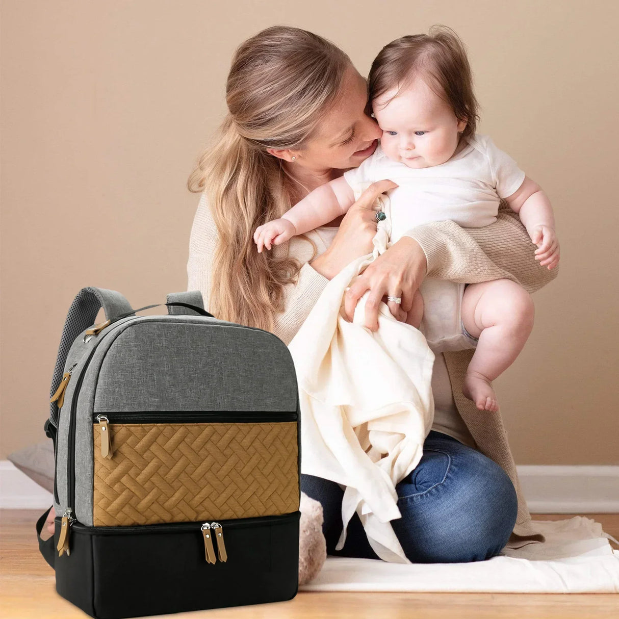 Baby Diaper Bag Heat PreservationTravel Back Pack Carrier