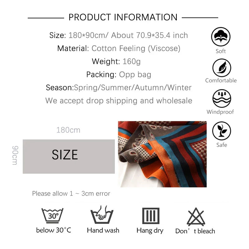 2022 New Design Brand Women Scarf Fashion Print