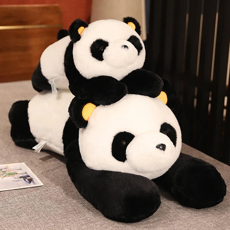 60cm-120cm Giant Panda Plush Toys Soft Sleep Pillow