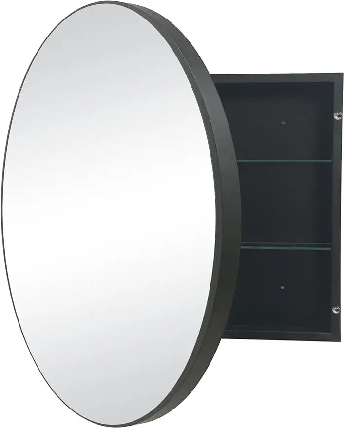 HESONTH 28 x 28 Inch Round Medicine Cabinet