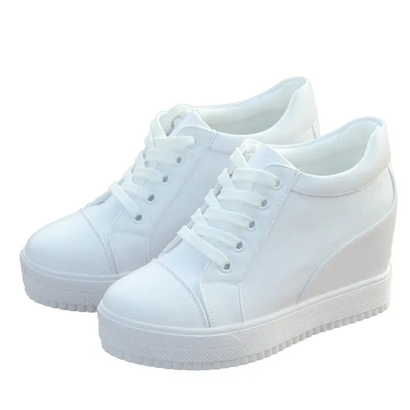 2022 Women's High-Top Hidden Wedge Sneakers – Casual Platform Shoes