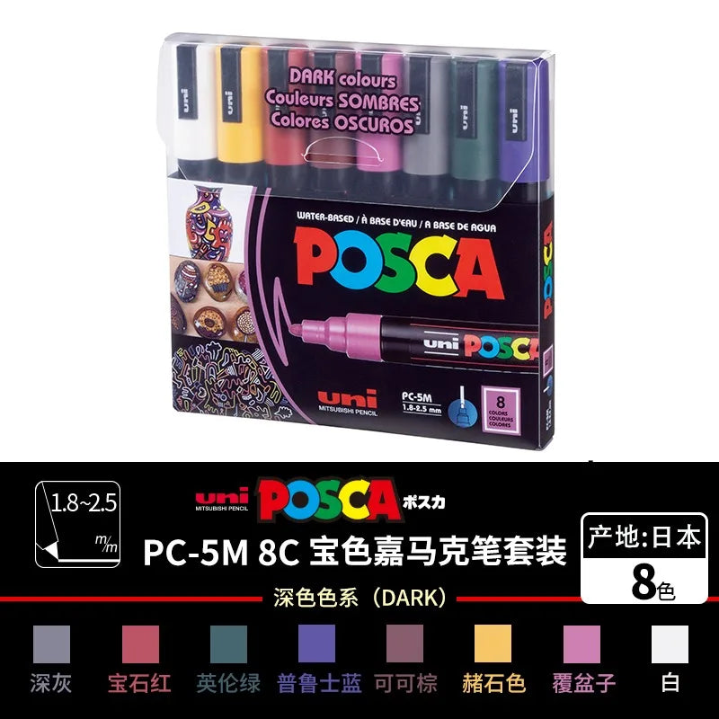 Uni Marker Pen, PC-3M Acrylic posca marcadores permanent
