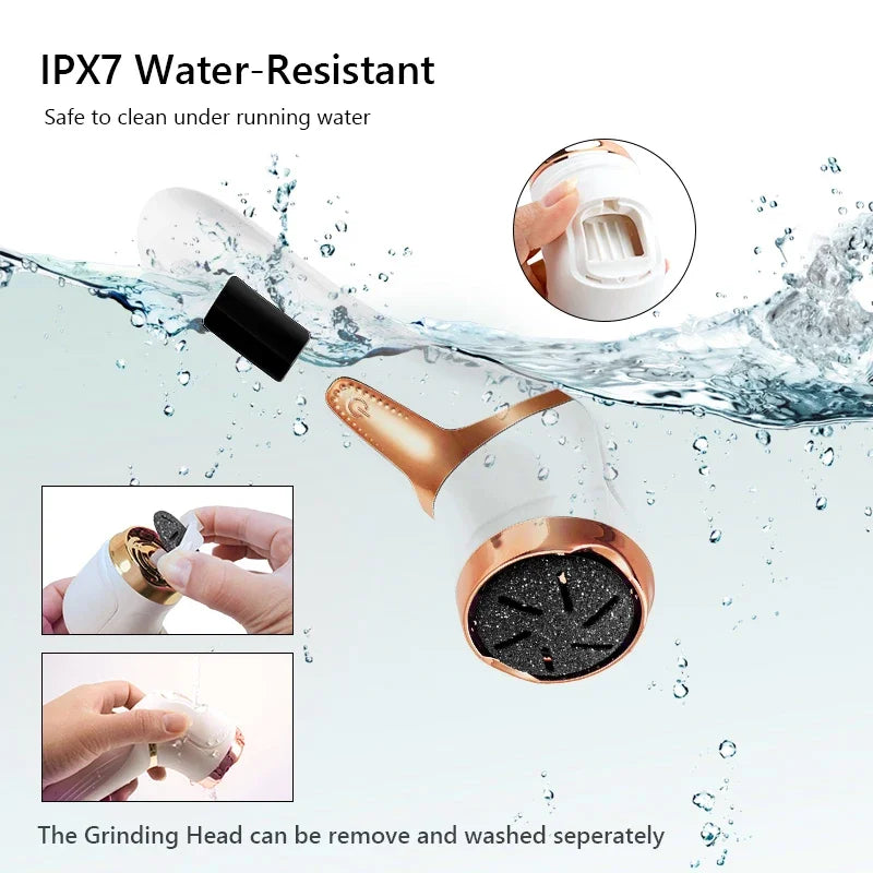 Rechargeable Electric Foot File Electric Pedicure Sander IPX7