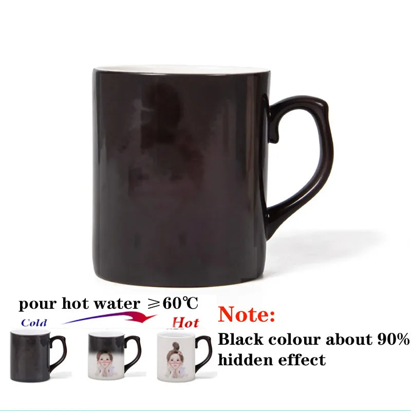 Personalised Magic Mugs Custom Colour Changing Cup Heat