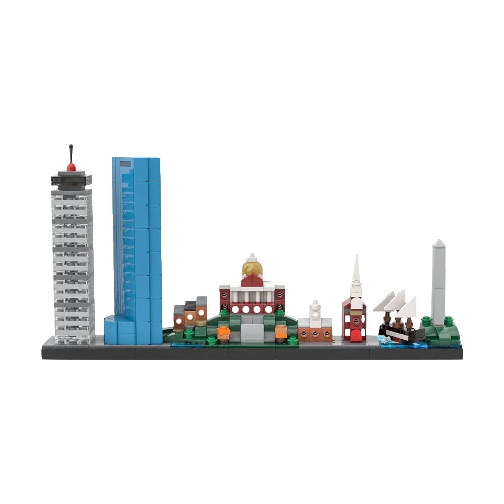 BuildMOC City Skyline Saint Petersburg Rome Washington Rotterdam