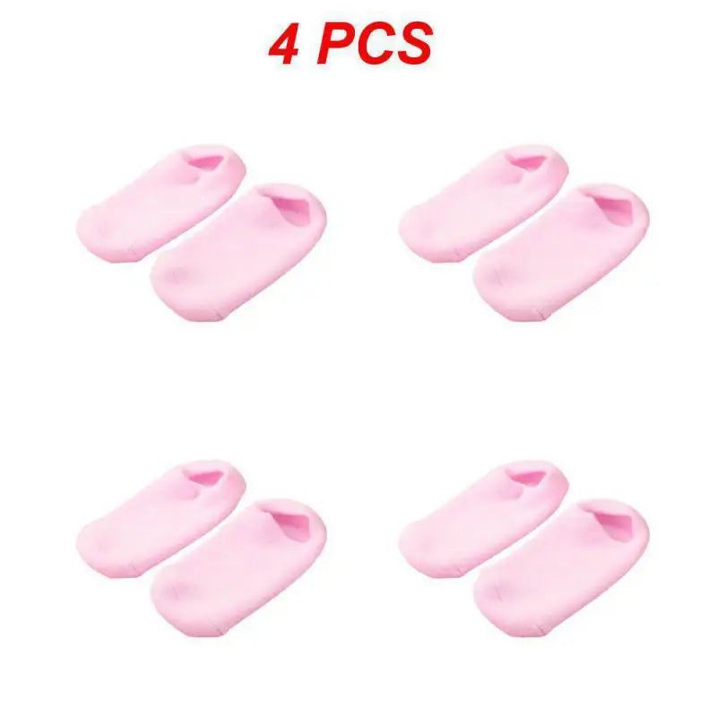 1~4PCS Reusable SPA Gel Socks Moisturizing Whitening Exfoliating
