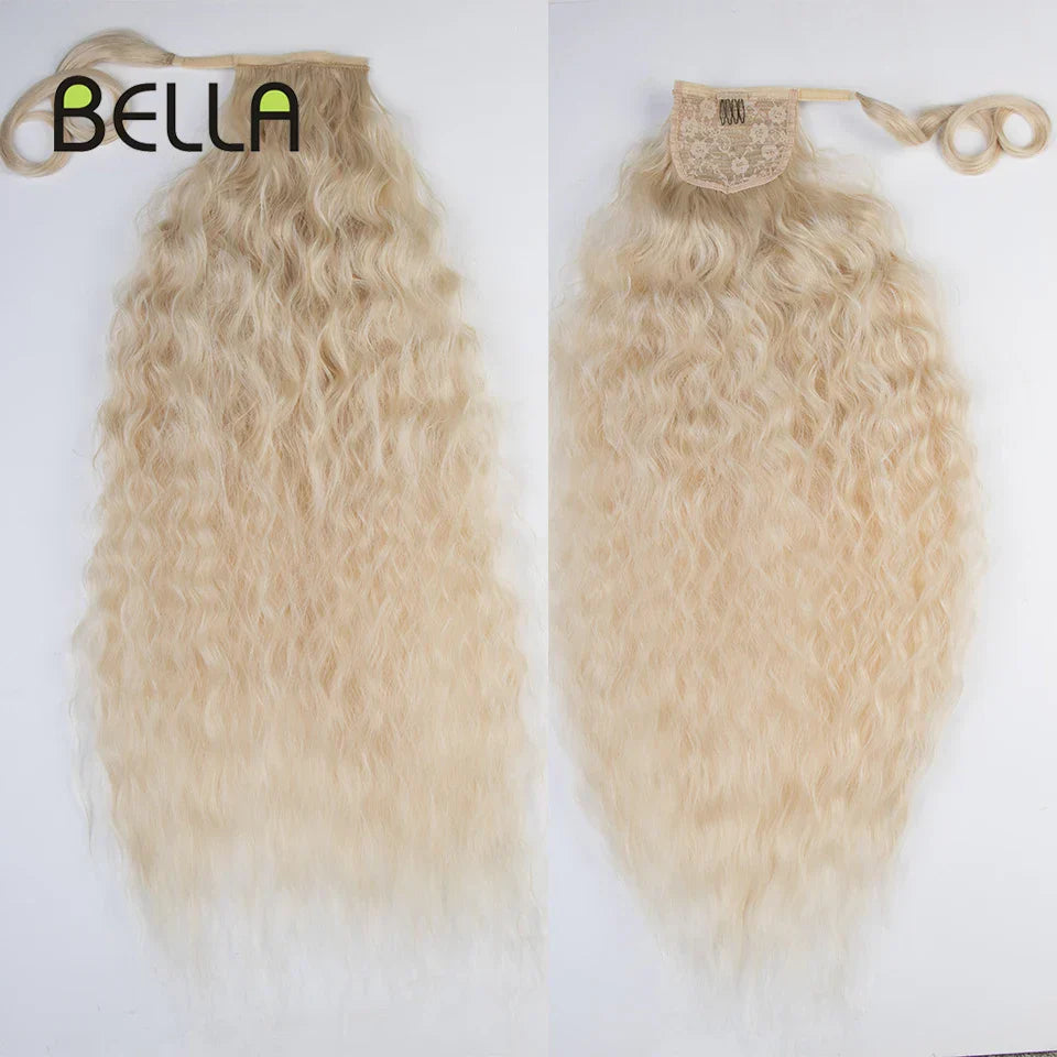 Bella Curly Synthetic Hair Ponytail Extensions 30 Inch