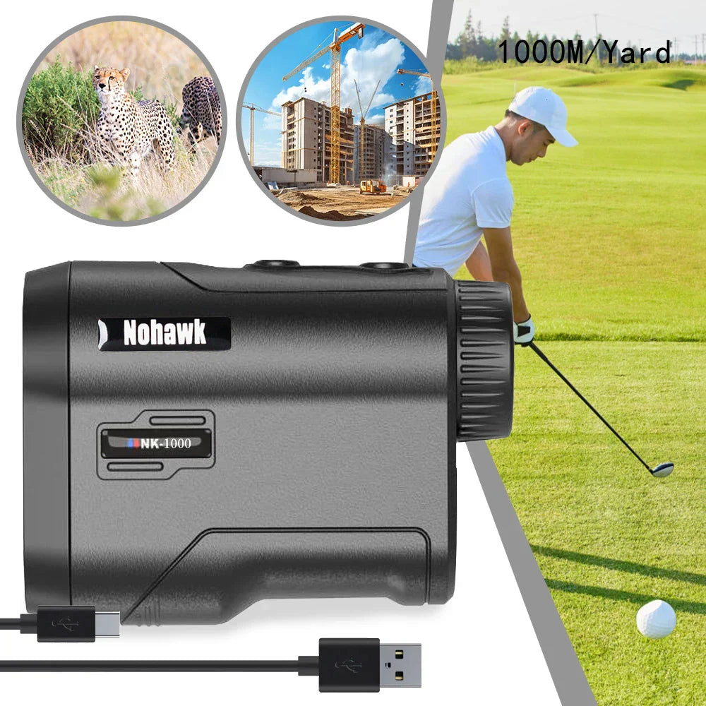 Nohawk 600M 1000Y Golf Laser Rangefinder for Hunting