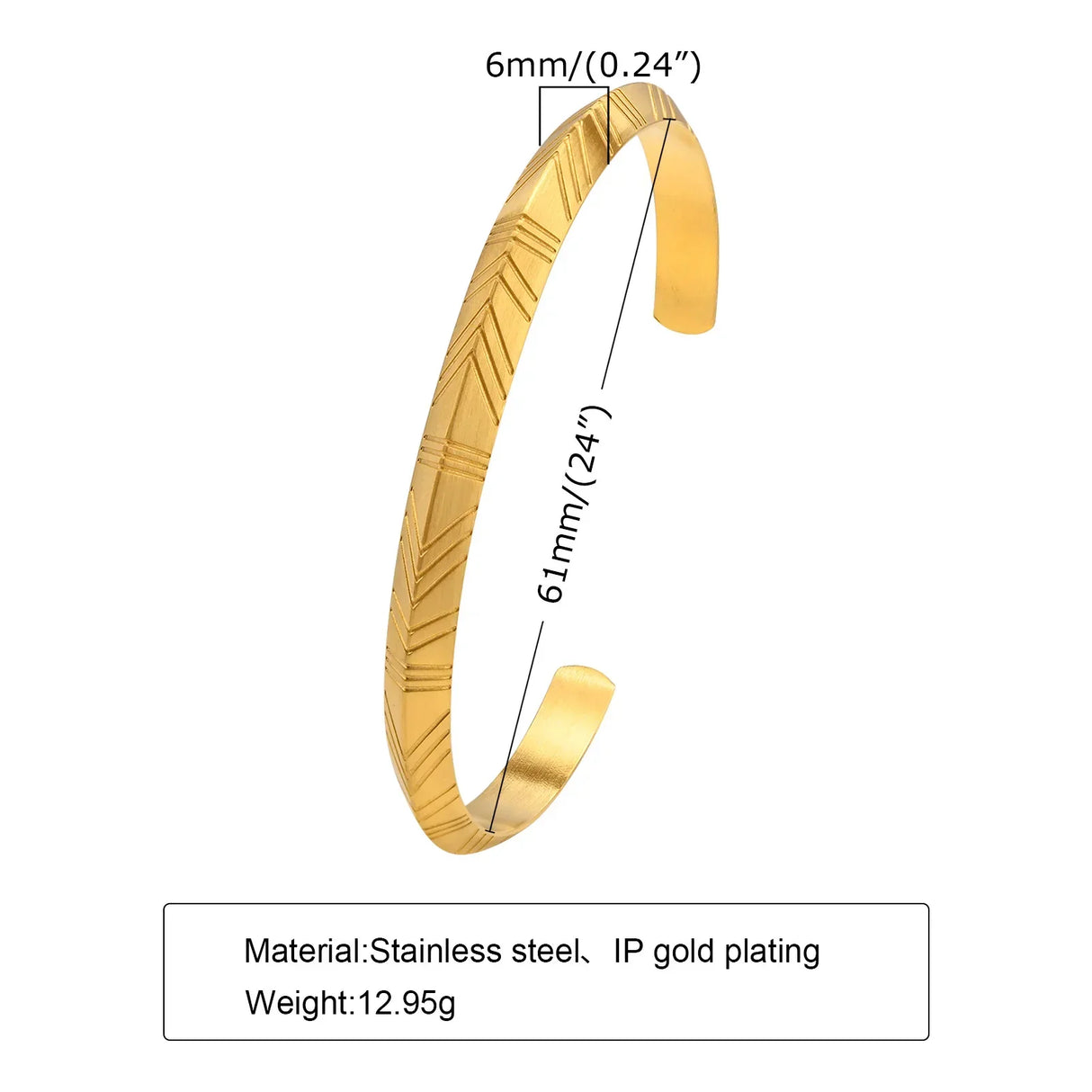 Men's Thin Bracelet,Stainless Steel Cuff Bangle Bracelet, Thin