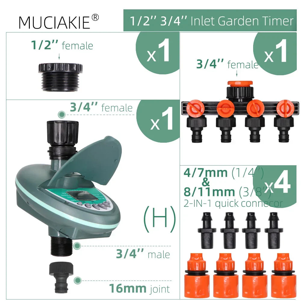 Garden Automatic Watering Timer Smart Home Programming Watering