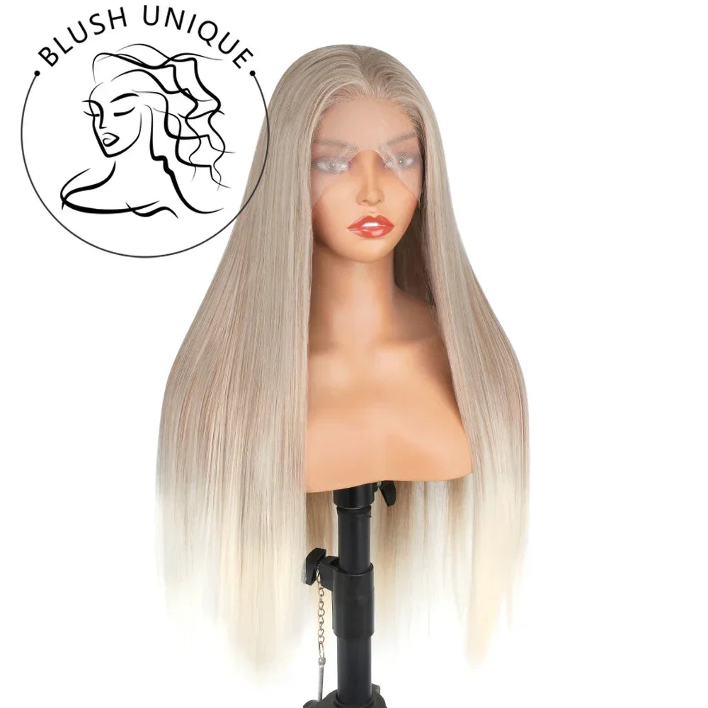 Ash Honey Blonde Lace Front Wig 13x4 Synthetic