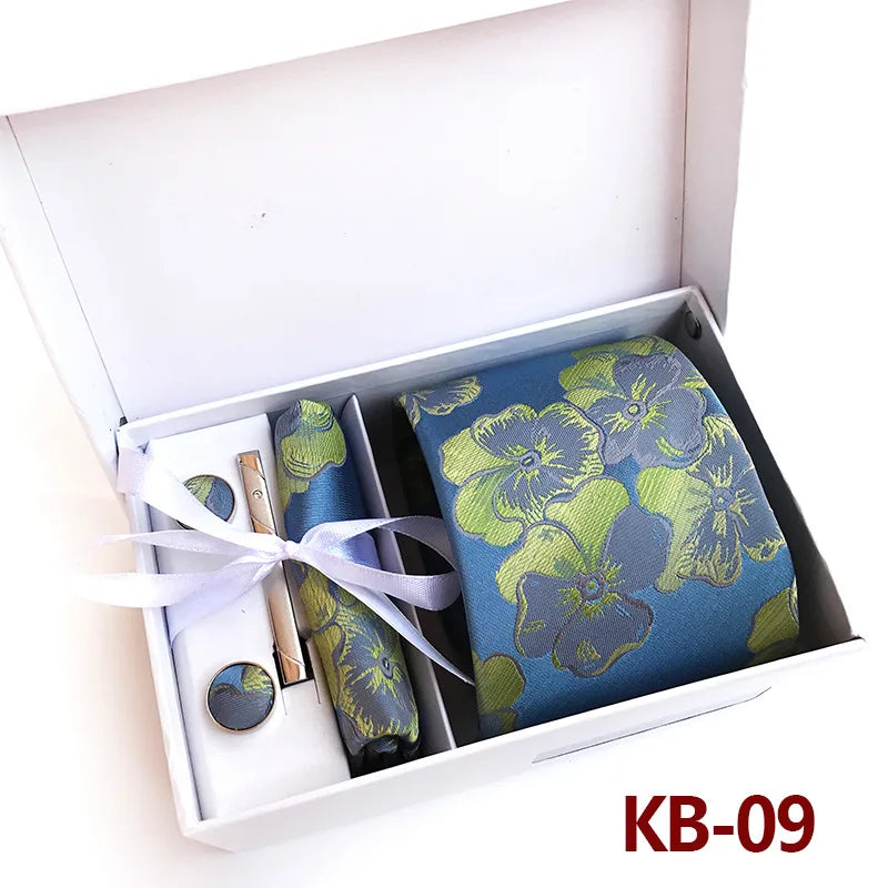 Luxury Tie Set Gift Box For Men Paisley