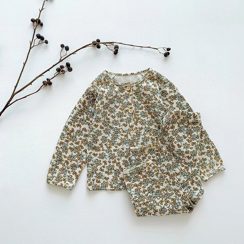 Baby Pajamas Set Loungewear Sleepwear for Kids Long