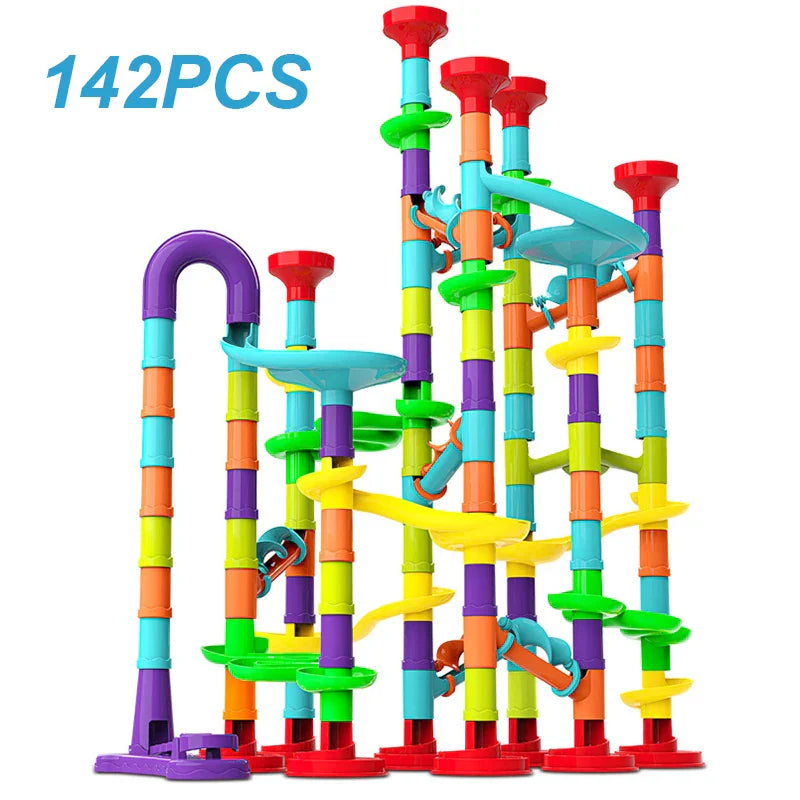 Marble Run Race Track Building Blocks Kids 3D