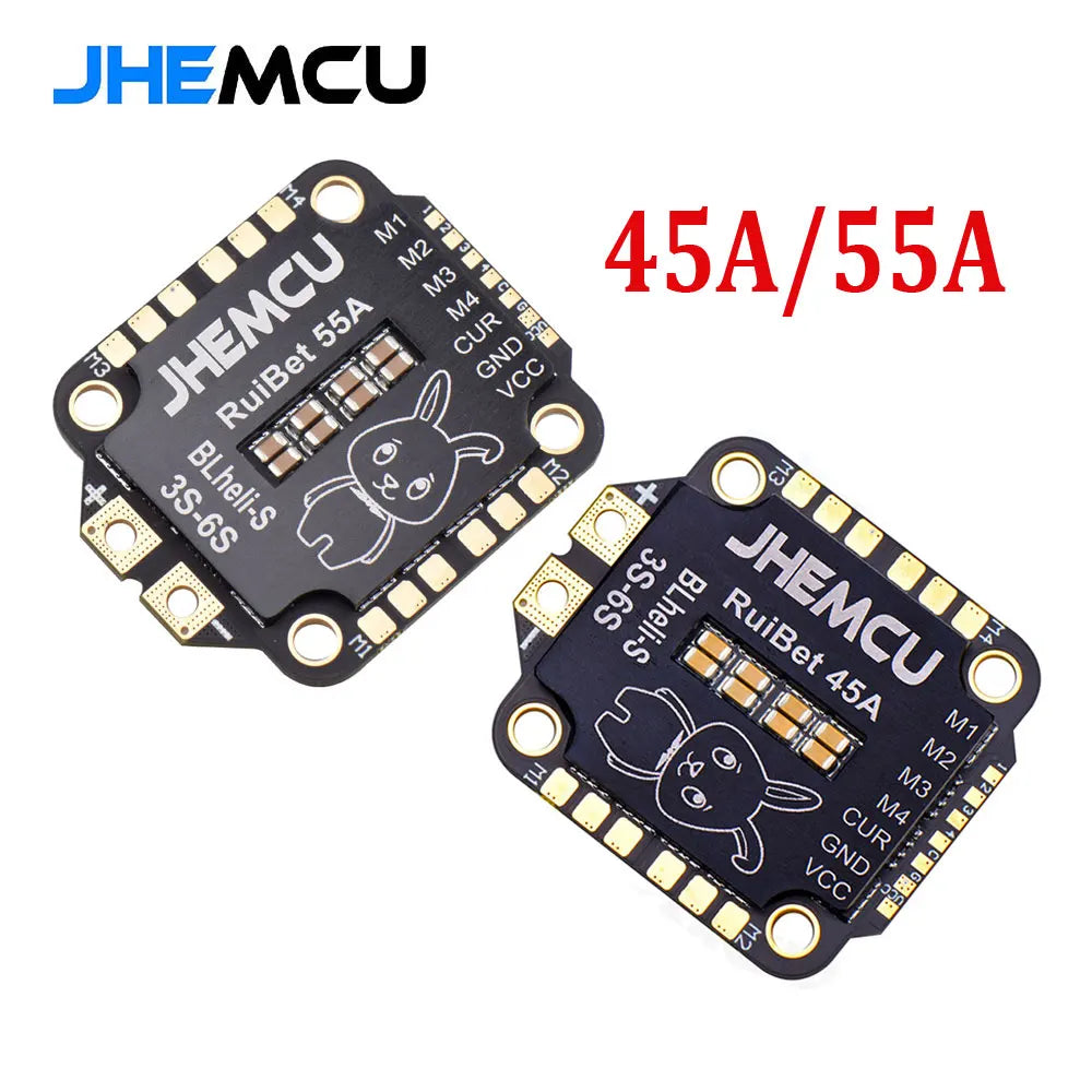 JHEMCU RuiBet 45A/55A ESC BLHELI_S Dshot600 4in1 Brushless
