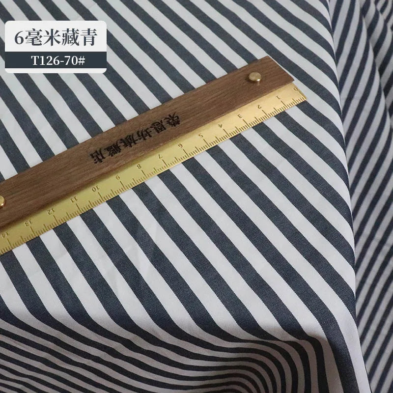 145 Cm*100cm Red Blue White Stripes Fabrics Polyester