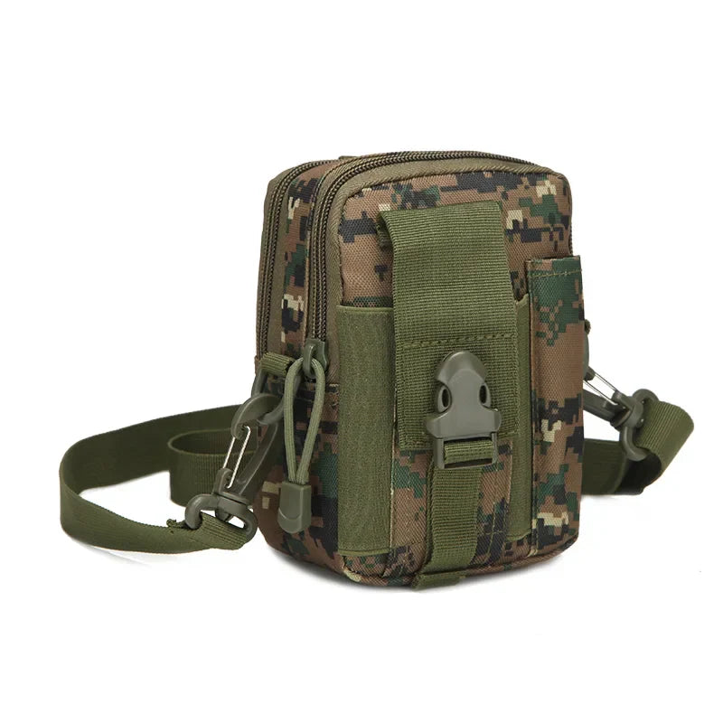 Camouflage Belt Zipper Waist Pack Men's Casual Bag