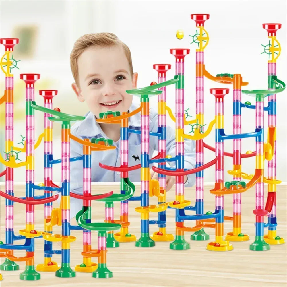 45-232PCS Marble Run Race Building Blocks Track Ball