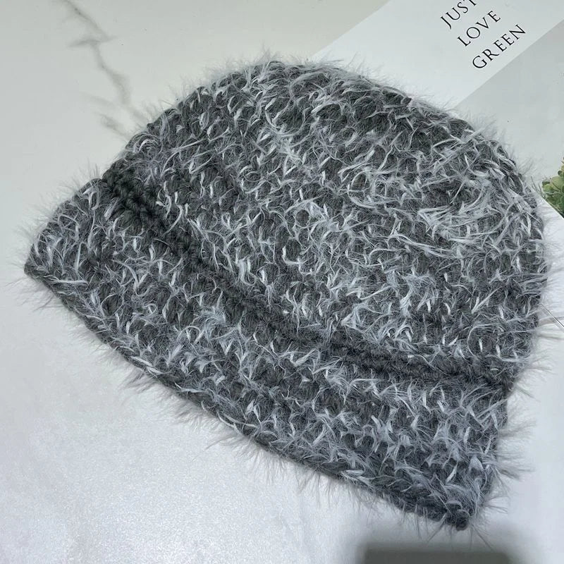 Korean Hand knit Crochet Bucket Hats Spring Summer