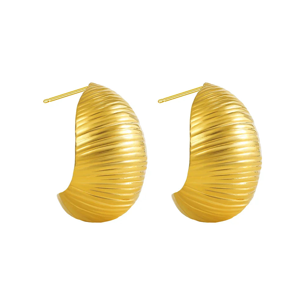 Waterdrop Chunky Hoop Earrings Dupes for Women Lightweight