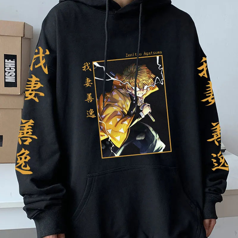Demon Slayer Japan Anime Plus Size Hoodie Agatsuma