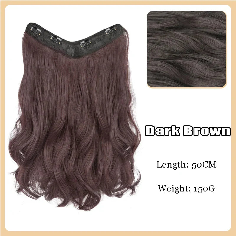 AS-Part Synthetic Clip In Hair Extension Long Thick