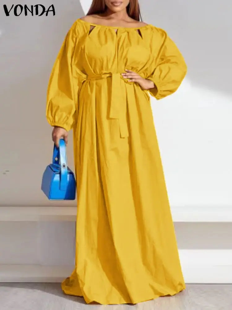 Plus Size 5XL VONDA Elegant Sexy Off Shoulder