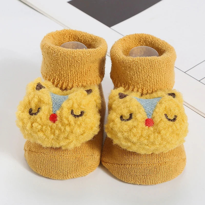 1Pair Winter Baby Boys Girls' Toddler Socks Cartoon