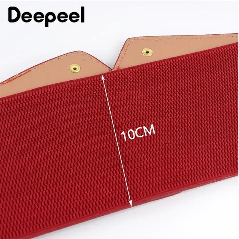 Deepeel 10cm Wide Women Fashion Slim Corset Cummerbunds