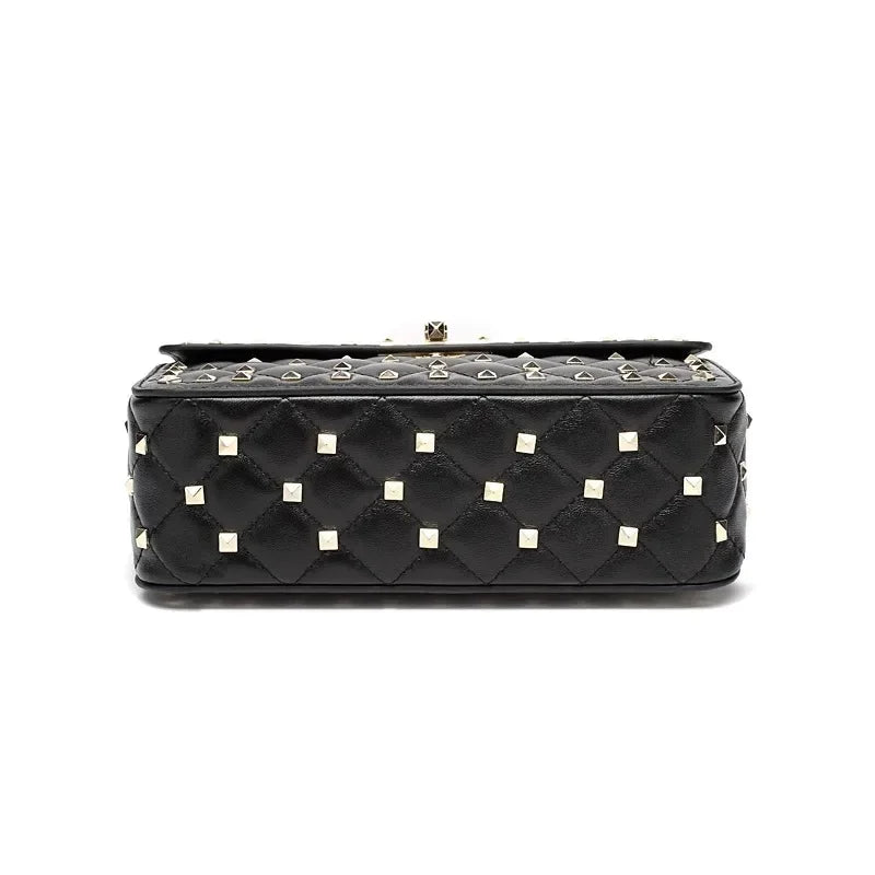 2024 New Fashion Women Sheepskin Leather Rivet Handbags