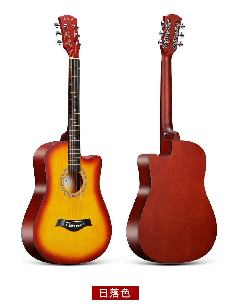 VZb 38-inch folk acoustic guitar beginners practice guitar