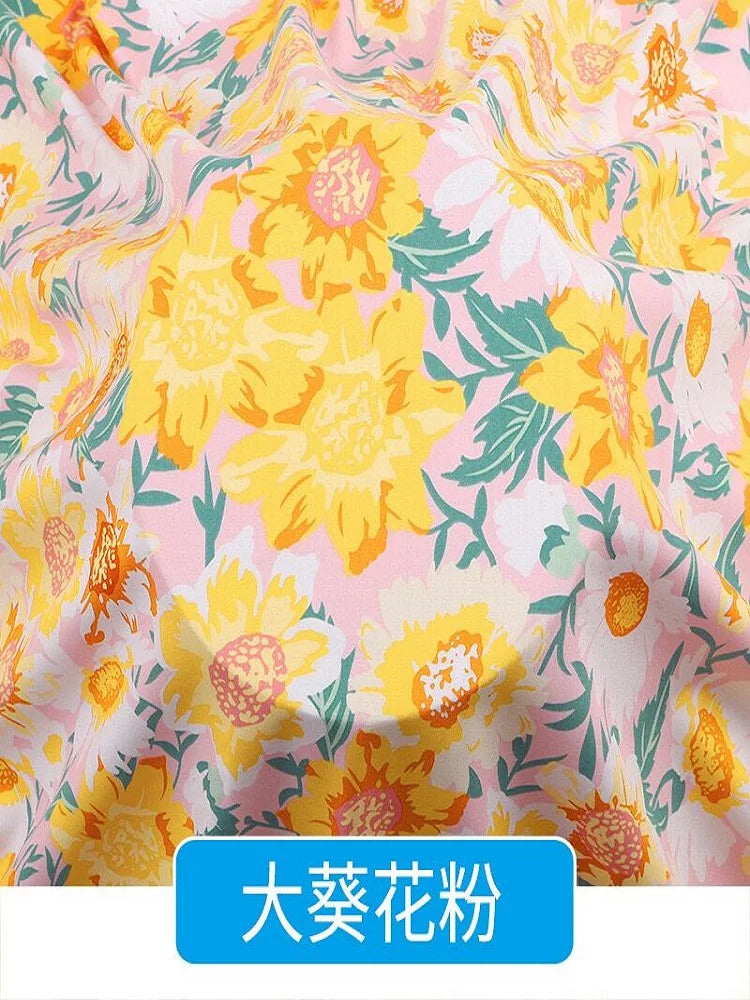 Artificial cotton fabric in stock wholesale of summer