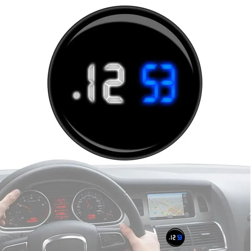 car Dashboard Clock universal Stick On Dashboard Clock Waterproof Mini Electronic Touch Control Clocks Car Interior Accessories
