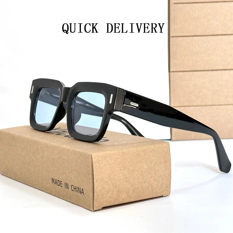 2024 New Square Sunglasses For Men Vintage Fashion