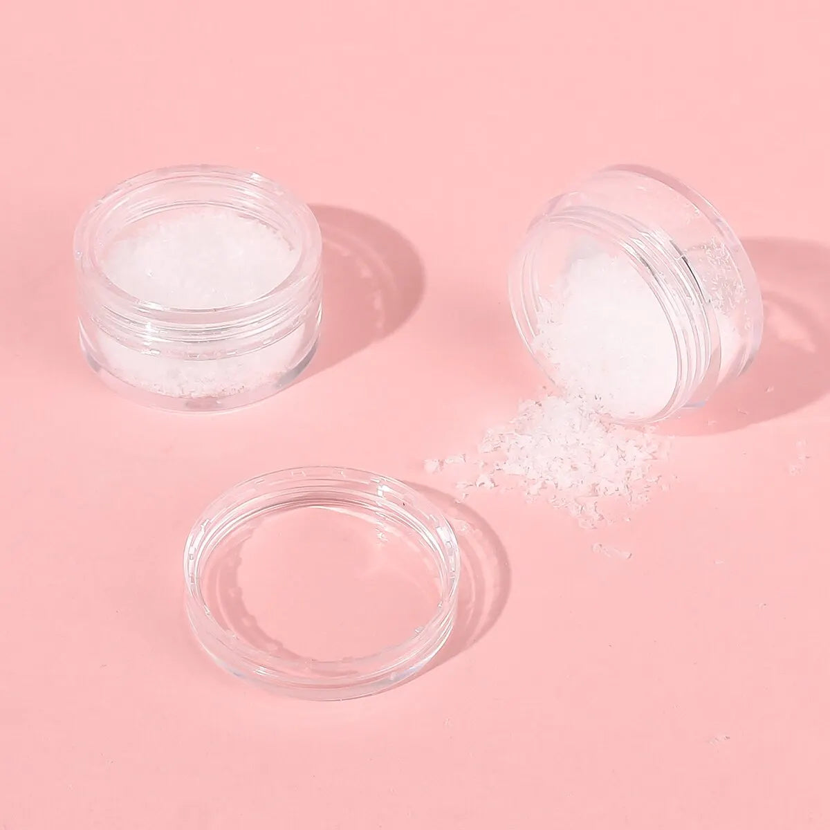 10Pcs 10g Round Clear Jars with Screw Cap