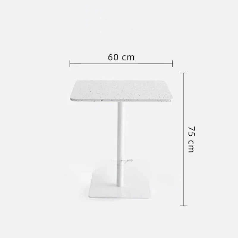 Living Room White Coffee Table Round Dining Metal