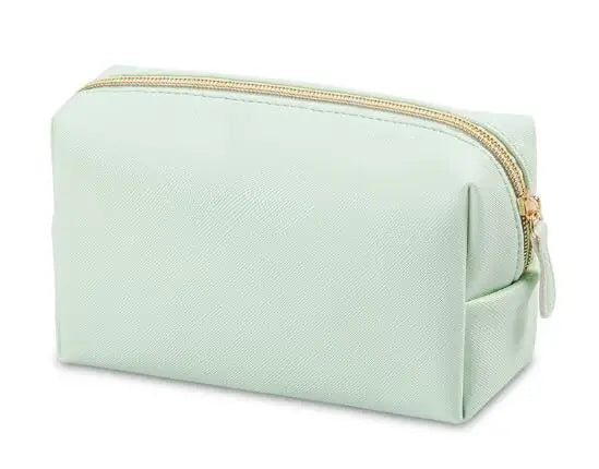 Personalized Embroidery Small Makeup Bag PU Leather Travel