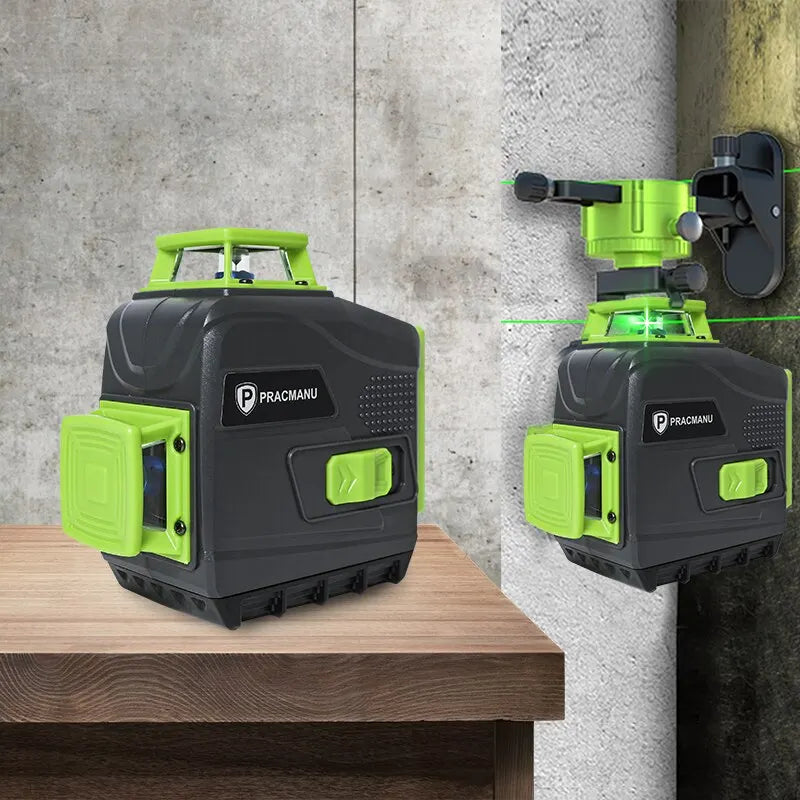 Pracmanu 12 Lines 3D Laser Level Self-Leveling Horizontal