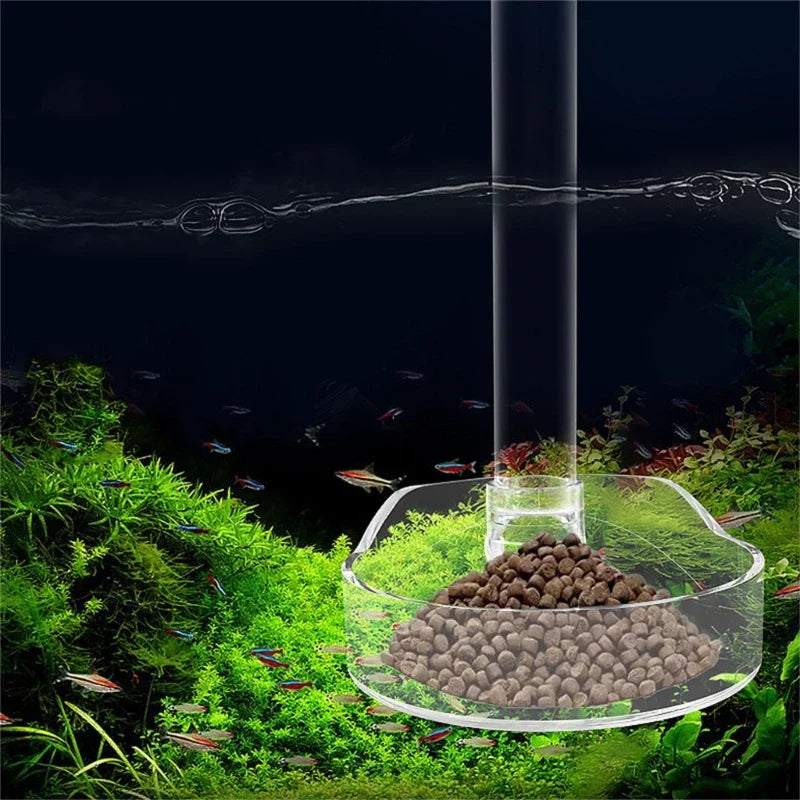 1 Set Aquarium Acrylic Feeding Tube Bowl Aquarium