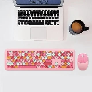Wireless Keyboard Mouse Combo 2.4G Compact Keyboard and