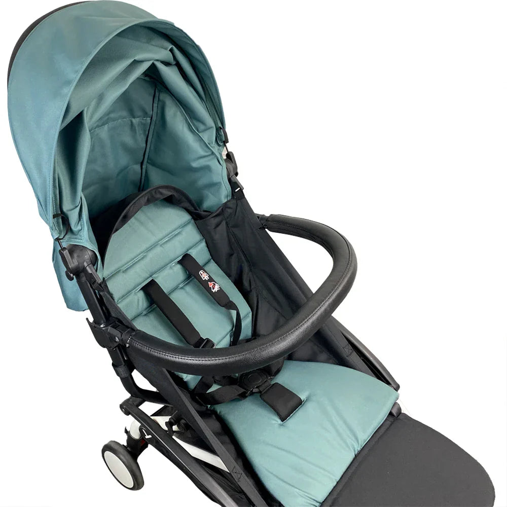 Baby Stroller Footboard & Leather Cloth Material Handle