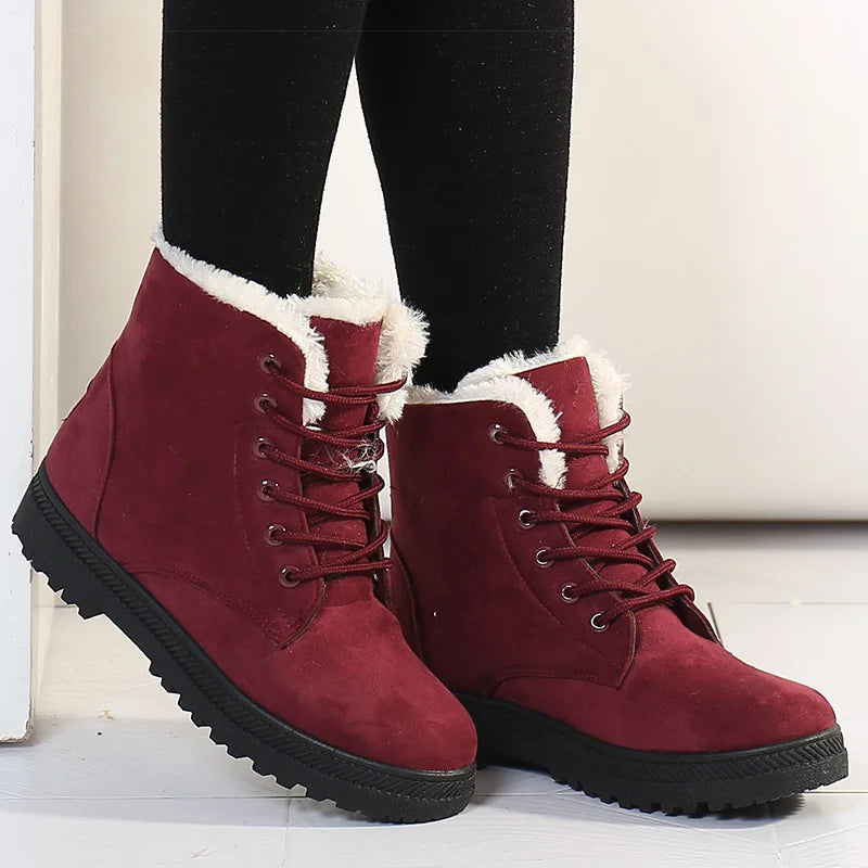 Women's Boots 2023 Winter Boots With Fur Low