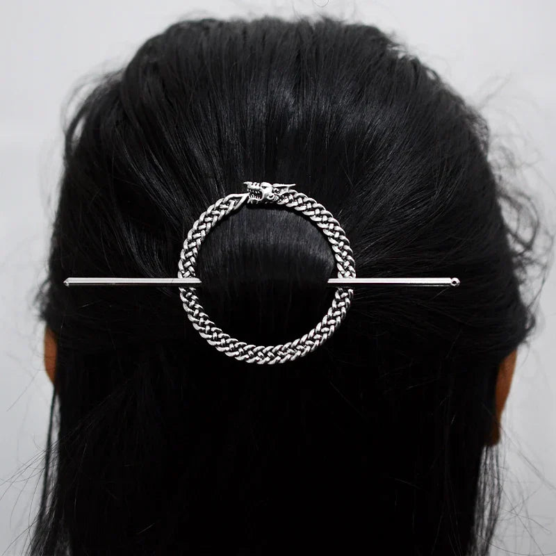 Witch Woodland Goddess Crescent Moon Dragonfly Hairstick Fairy