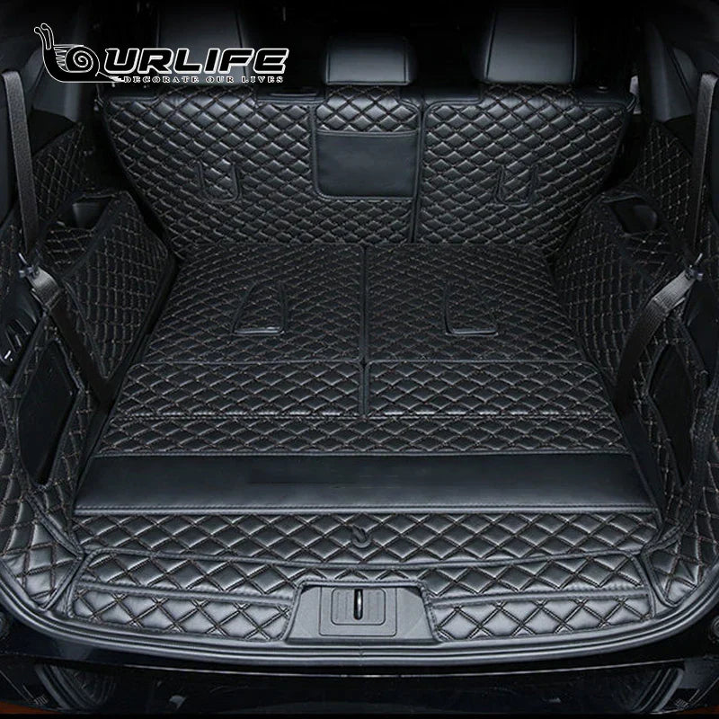 For GAC Trumpchi GS8 2021 2022 2023 2024 Accessories Car Boot Mat Rear Trunk Liner Cargo Leather Tray Protector Accessories Mats